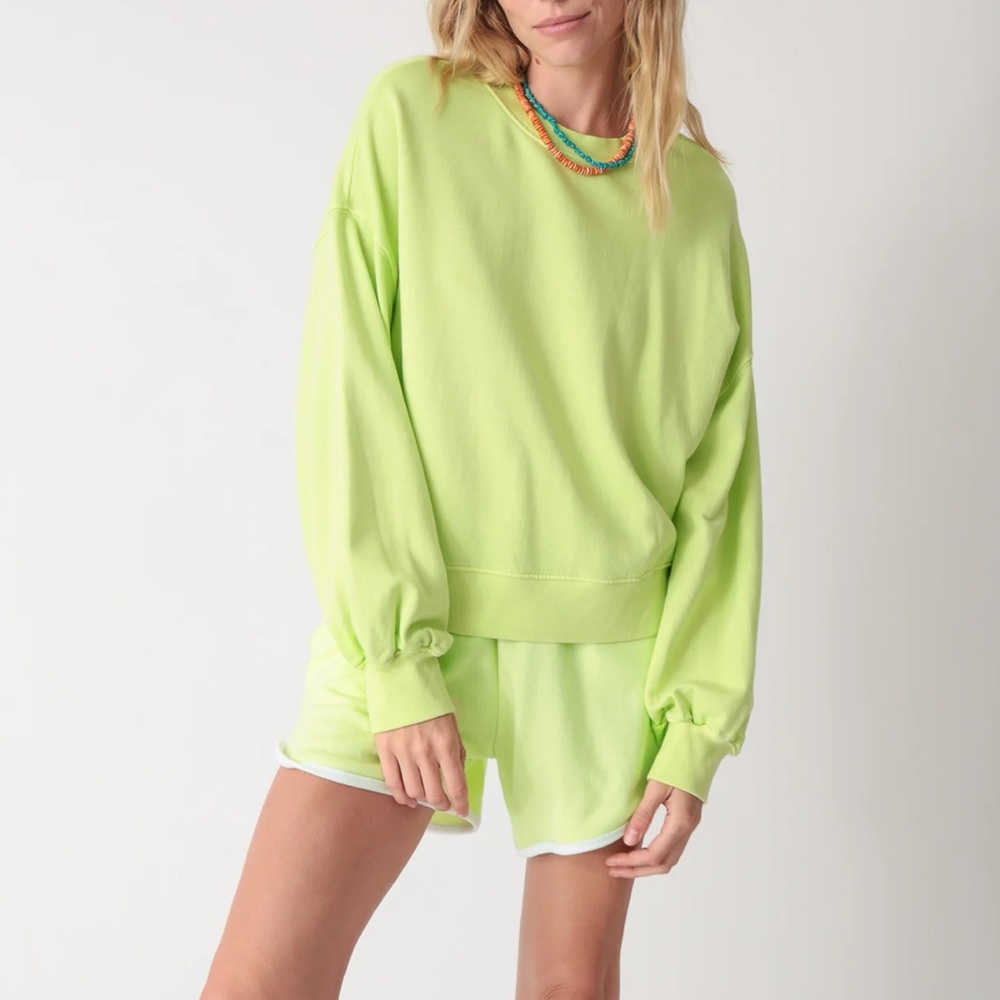 Electric & Rose Vibrant Green Top